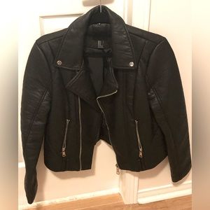 Forever21 Black Faux Leather Jacket